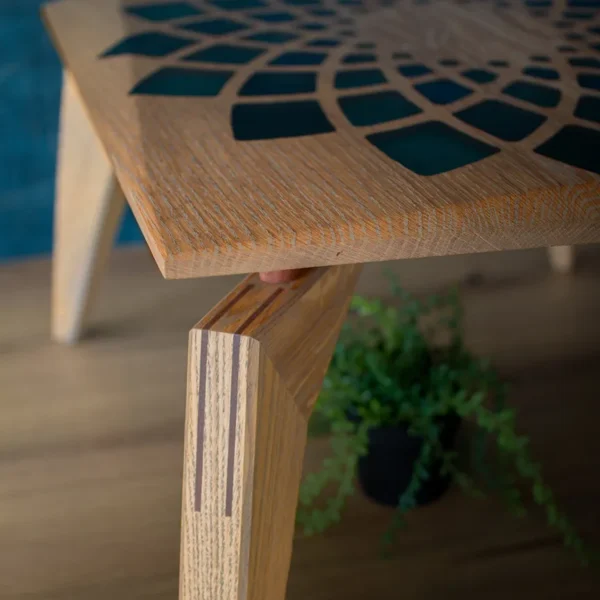 Mandala Oak Coffee Table